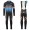 2017 Ridley Rincon zwart-blauw Winter Set Wielerkleding Wielershirt lange mouw+Lange fietsbroeken Bib 2556