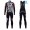 2017 Cinelli Chrome Training zwart Winter Set Wielerkleding Wielershirt lange mouw+Lange fietsbroeken Bib 2456