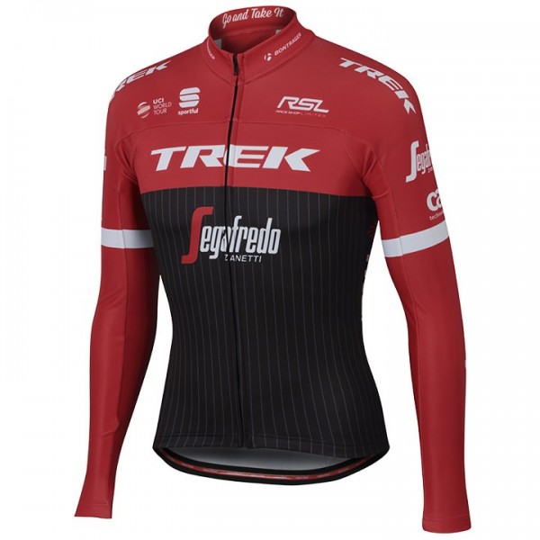 2017 Trek Pro Race rood Fietsshirt lange mouw 2590