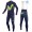 2017 Pro Team Movistar Winter Set Wielerkleding Wielershirt lange mouw+Lange fietsbroeken Bib 2504