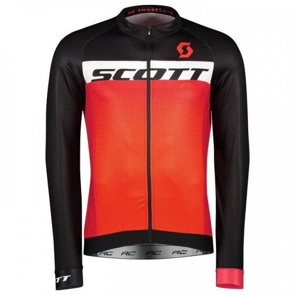 2017 Scott RC zwart-rood Fietsshirt lange mouw 2561