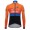 2017 De-Rosa Pro Team Orange-zwart Fietsshirt lange mouw 2457