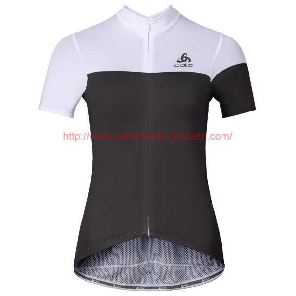 2016 Odlo Kamikaze Dames Zwart wit Fietsshirt Korte Mouw 201717145