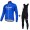 2016 Gazprom-Rusvelo Blauw Wielerkleding Wielershirt lange mouw+Lange fietsbroeken Bib 17041821