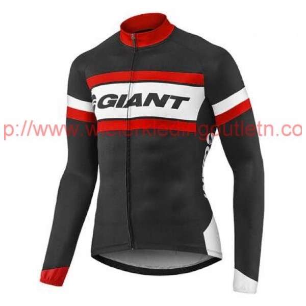 2017 Giant rood en zwart Fietsshirt lange mouw 201717456