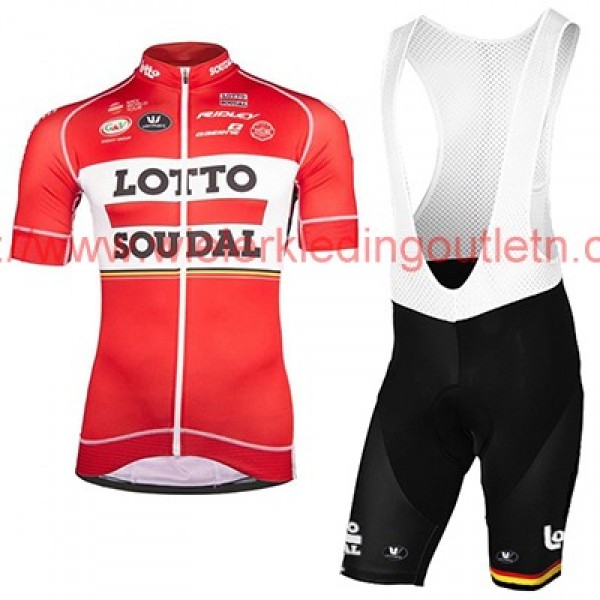 2017 LOTTO SOUDAL Fietskleding Fietsshirt Korte+Korte Fietsbroeken Bib 201717518