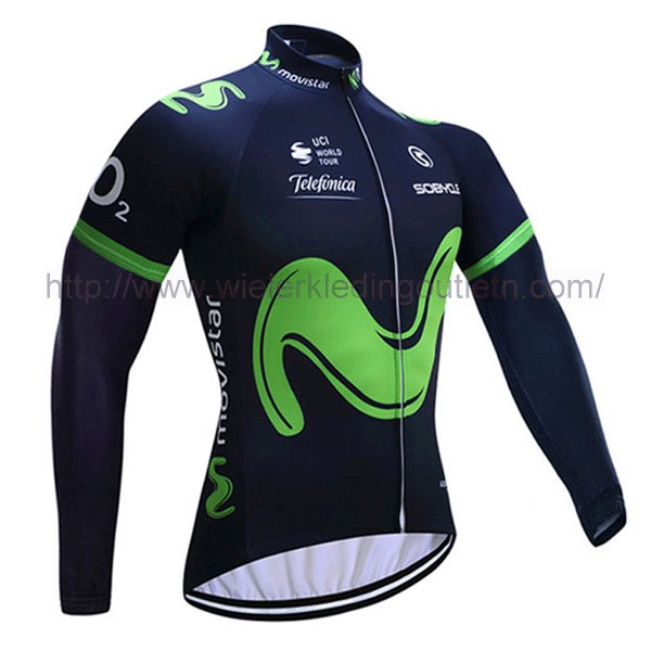 2017 Movistar Fietsshirt lange mouw 201717542