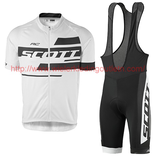 2017 Scott Rc wit zwart Fietskleding Fietsshirt Korte+Korte Fietsbroeken Bib vente 201717585