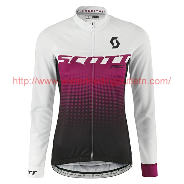 2017 Scott Rc Femmes wit lila Fietsshirt lange mouw 201717599