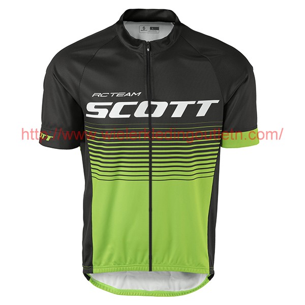 2017 Scott Rc zwart vert Fietsshirt Korte Mouw Goedkoop 201717616