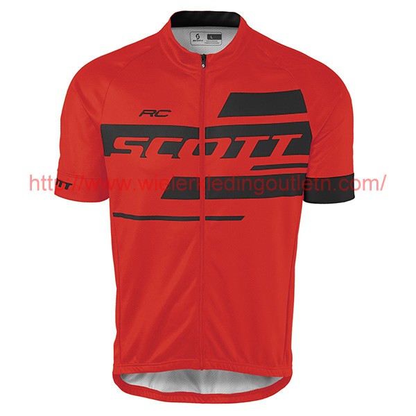 2017 Scott Rc rood Fietsshirt Korte Mouw Goedkoop 201717621