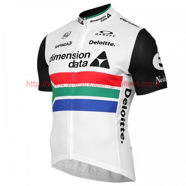 DIMENSION DATA 2017 South African Champion Fietsshirt Korte Mouw Goedkoop 201717436