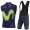 2017 Movistar Team Fietskleding Fietsshirt Zonder Mouwen+Korte Fietsbroeken Bib Zwart 20177006