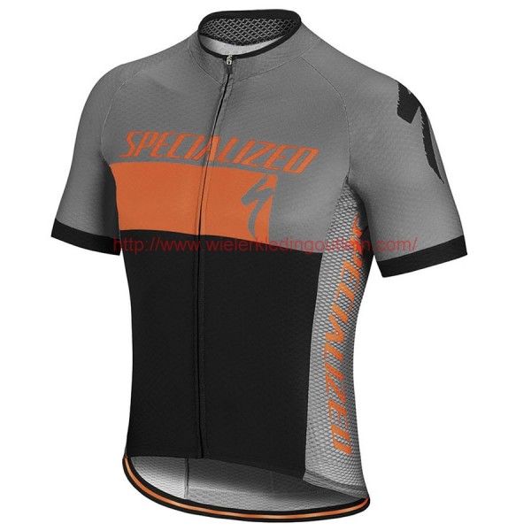 2017 Specialized RBX Comp Logo Fietsshirt Korte Mouw Goedkoop-grijs Oranje 20176943