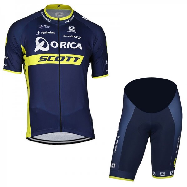 2017 Orica Scott Wielerkleding Fietsshirt Korte+Korte Fietsbroeken 20177043