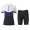 2017 Vaude Advanced II Dames Wit-Blauww Wielerkleding Wielershirt Korte Mouw+Korte Fietsbroeken 20176968