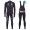 2016 GCN Sleek H20 zwart Winter Set Wielerkleding Wielershirt lange mouw+Lange fietsbroeken Bib 213616