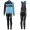 2016 Scott RC zwart-Blauw Dames Winter Set Wielerkleding Wielershirt lange mouw+Lange fietsbroeken Bib 213685