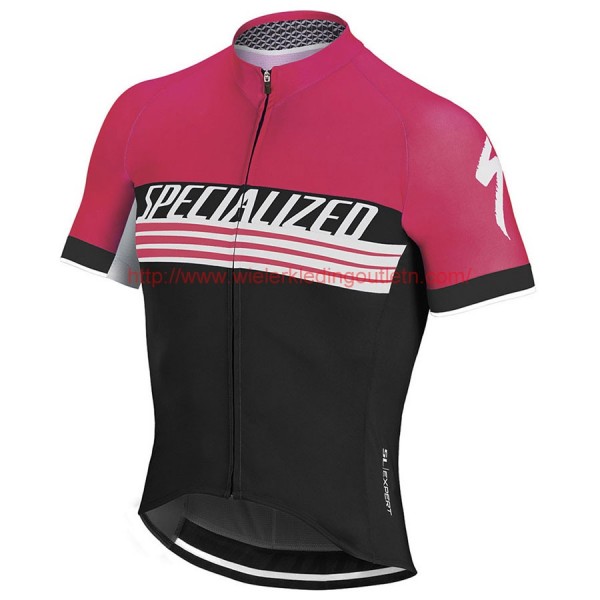 2017 Specialized SL Expert Fietsshirt Korte Mouw Goedkoop-Pink 20176946