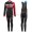 2016 Scott RC zwart-rood Dames Winter Set Wielerkleding Wielershirt lange mouw+Lange fietsbroeken Bib 213701