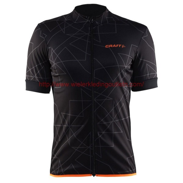 Craft Reel Graphic Axeon 2017 Fietsshirt Korte Mouw Zwart Orange 201717232