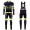 2016 Santini Interactive 30 zwart-groen Set Wielerkleding Wielershirt lange mouw+Lange fietsbroeken Bib 213643