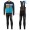 2016 Scott RC zwart-geel-Blauw Winter Set Wielerkleding Wielershirt lange mouw+Lange fietsbroeken Bib 213697