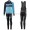 2016 Scott RC zwart-Blauw Dames Set Wielerkleding Wielershirt lange mouw+Lange fietsbroeken Bib 213684