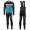 2016 Scott RC zwart-geel-Blauw Set Wielerkleding Wielershirt lange mouw+Lange fietsbroeken Bib 213696