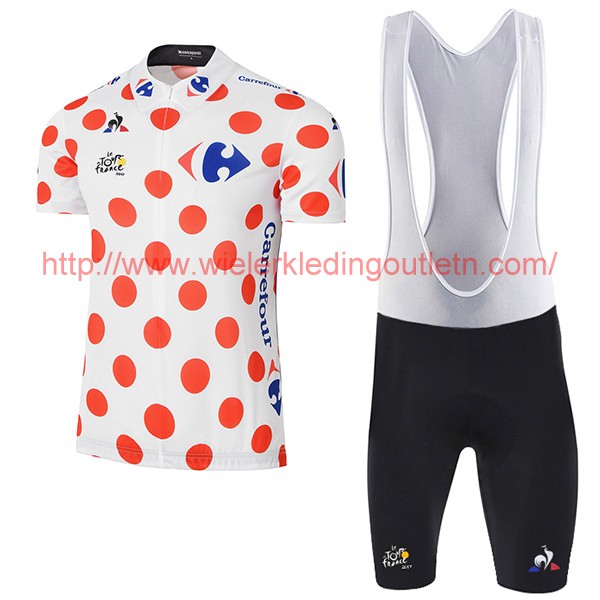 2017 Tour De France Polka Dot Fietskleding Fietsshirt Korte+Korte Fietsbroeken Bib 20176962