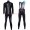 2016 Santini VEGA zwart-wit Winter Set Wielerkleding Wielershirt lange mouw+Lange fietsbroeken Bib 213646