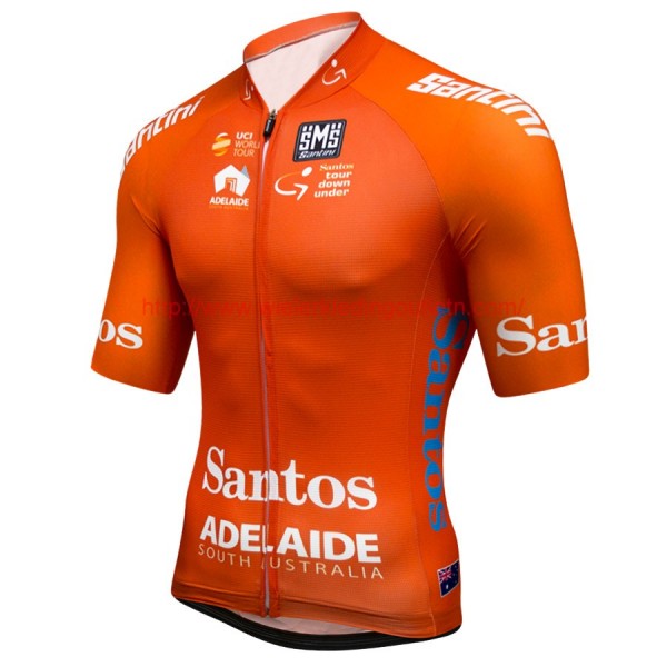 Orange Tour Down Under 2017 Fietsshirt Korte Mouw 201717287