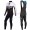 2016 Bianchi Milano Nalon wit-zwart Winter Set Wielerkleding Wielershirt lange mouw+Lange fietsbroeken Bib 213524