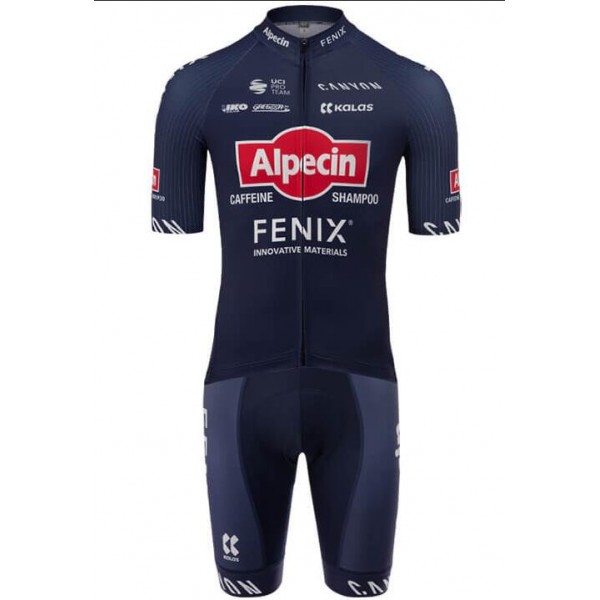 Alpecin Fenix 2020 Fietskleding Wielershirt Korte Mouw+Korte Fietsbroeken Bib HNFK3