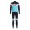 TEAM DE-ROSA SANTINI 2020 Fietskleding Set Wielershirts lange mouw+fietsbroek lang met blauw PC24S