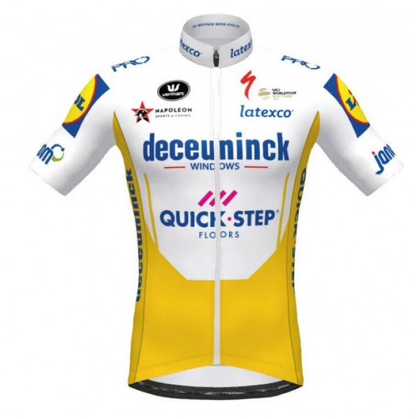 2020 DECEUNINCK QUICK-STEP TdF Fietsshirt Korte Mouw Geel L56MB