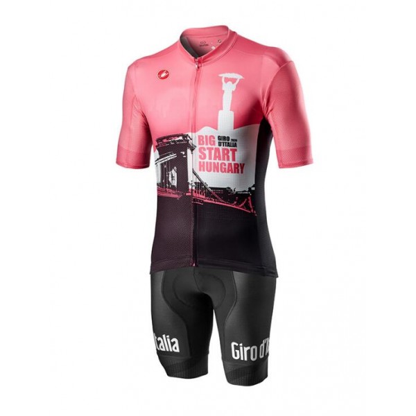 2020 GIRO D-ITALIA Hungary Fietskleding Wielershirt Korte Mouw+Korte Fietsbroeken Bib 59LT8