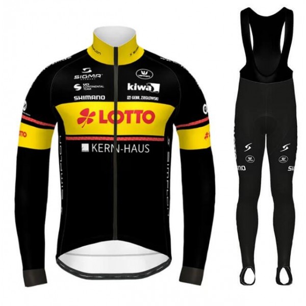 2020 LOTTO KERNHAUS Fietskleding Set Wielershirts lange mouw+fietsbroek lang met AA0T0