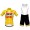 Lotto Soudal 2020 TdF Fietskleding Wielershirt Korte Mouw+Korte Fietsbroeken Bib Geel 2T9X7