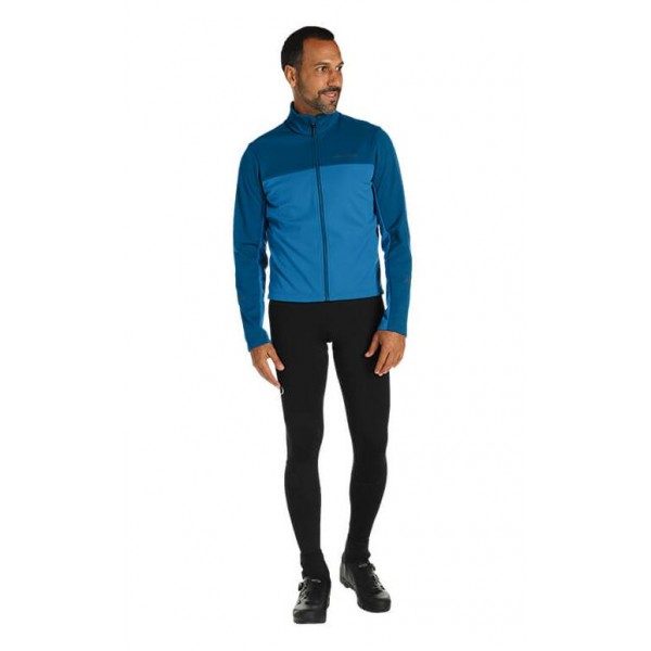 PEARL IZUMI Quest AmFib Fietskleding Set Wielershirts lange mouw+fietsbroek lang met blauw 1A296