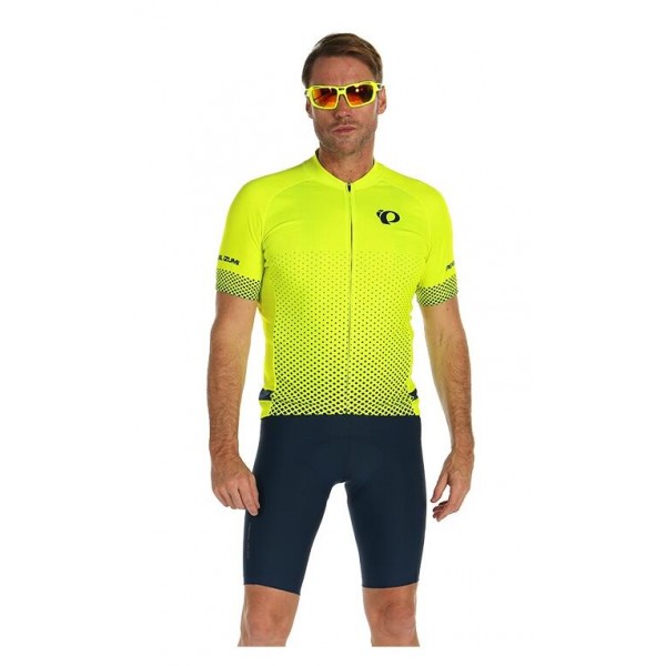 PEARL IZUMI Select Escape LTD Fietskleding Wielershirt Korte Mouw+Korte Fietsbroeken Bib Geel fluo 3TKL5