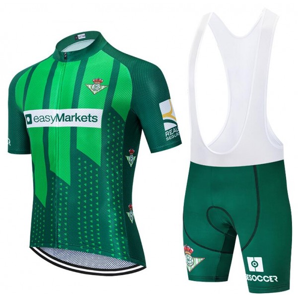 2020 Real Betis Fietskleding Wielershirt Korte Mouw+Korte Fietsbroeken Bib groen 0CRXW