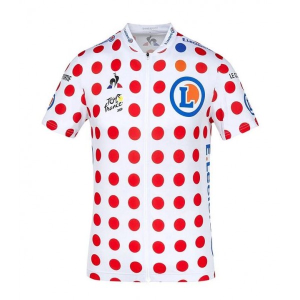 2020 Tour de France Polka Dot Fietsshirt Korte Mouw KGBE6