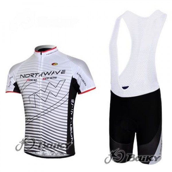 Northwave Pro Team Fietspakken Fietsshirt Korte+Korte koersbroeken Bib wit 429