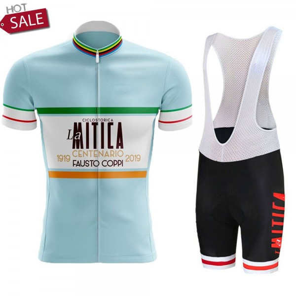 Set La Mitica Fausto Coppi 2021 Fietskleding Fietsshirt Korte Mouw+Korte Fietsbroeken Bib 2021134