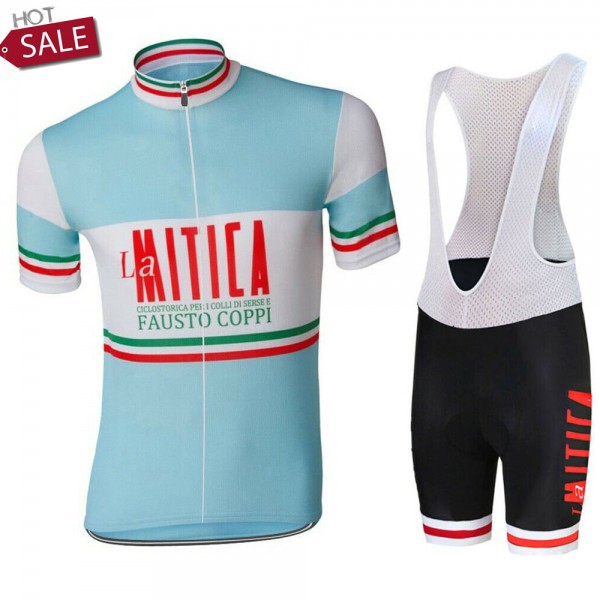 Set La Mitica Fausto Coppi 2021 Fietskleding Fietsshirt Korte Mouw+Korte Fietsbroeken Bib 2021135