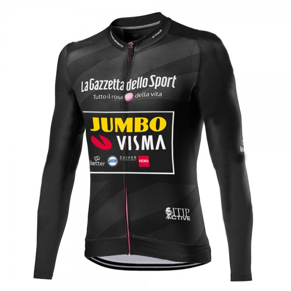 Giro D-italia Jumbo Visma 2021 Fietskleding Fietsshirt Lange Mouw 2021047