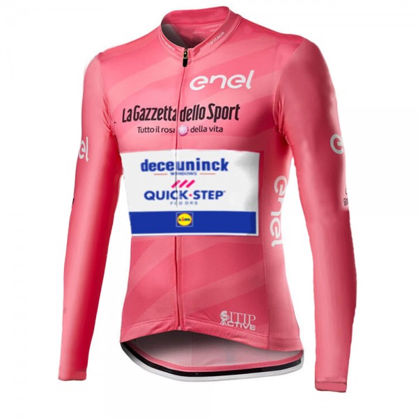 Giro D-italia Quick Step 2021 Fietskleding Fietsshirt Lange Mouw 2021059