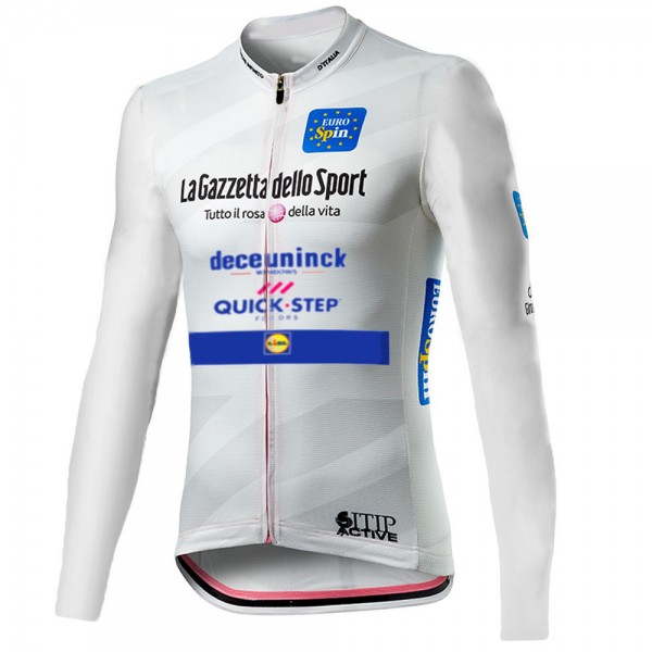 Giro D-italia Quick Step 2021 Fietskleding Fietsshirt Lange Mouw 2021062