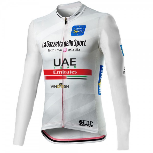 Giro D-italia Uae Emirates 2021 Fietskleding Fietsshirt Lange Mouw 2021079